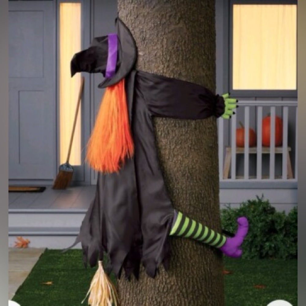 NEW - Hyde and Eek! Boutique 48” Crashing Witch Indoor / Outdoor Decoration